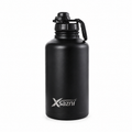 Xsazni 64 oz Insulated Water Bottle, Stainless Steel Vacuum Flask with Leak-Proof Lock Lid, Double Wall Metal Bottle with Carry Strap, Large 1.9L Reusable Bottle for Gym, Travel & Outdoor